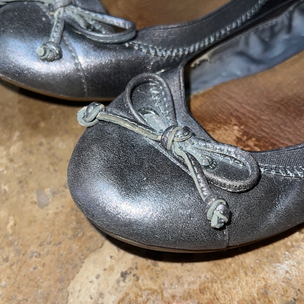 Sperry ballet flats loafers size 8.5-sparkly gray - Picture 2 of 7